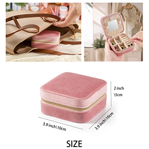 Pink Mini Travel Jewelry Organizer Case C55917