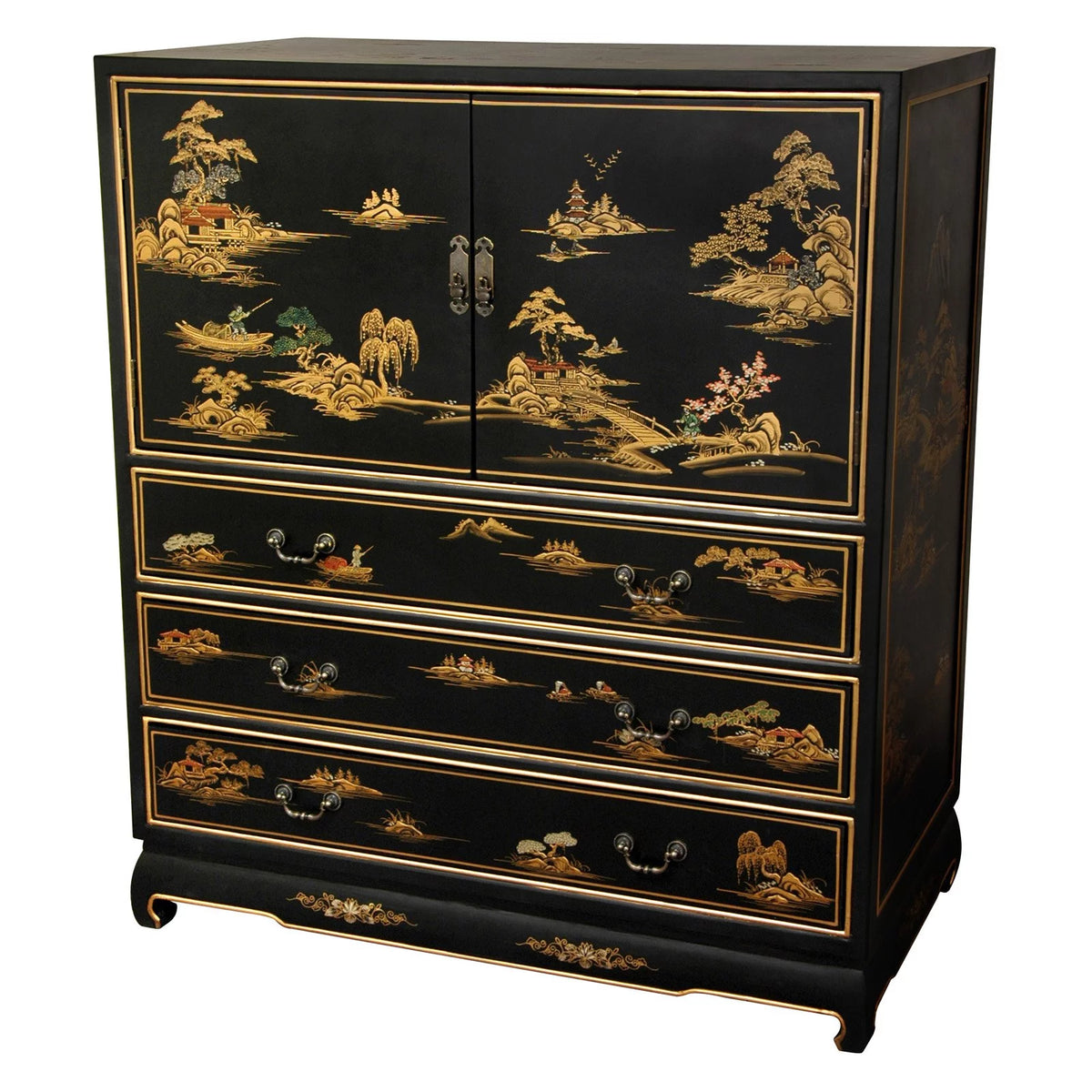 Black Lacquer Dresser R7120