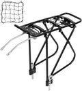 Rear Bicycle Rack with Luggage Clip & Cargo Net, Height Adjustable, 66lbs Capacity U857151