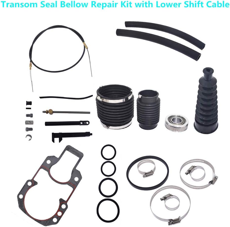 Transom Seal Bellow Repair Kit with Lower Shift Cable R537