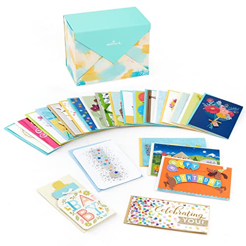 Assorted Boxed Christmas Cards Set Pack of 24 with Envelopes J803