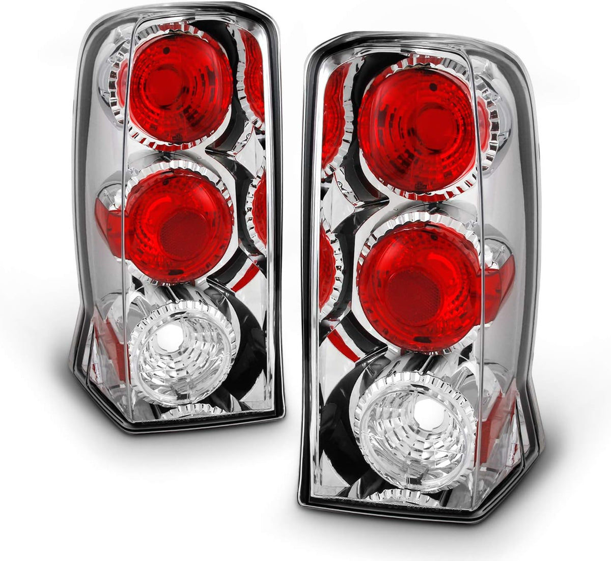 Chrome Clear Tail Light Brake Lamps Pair N181550