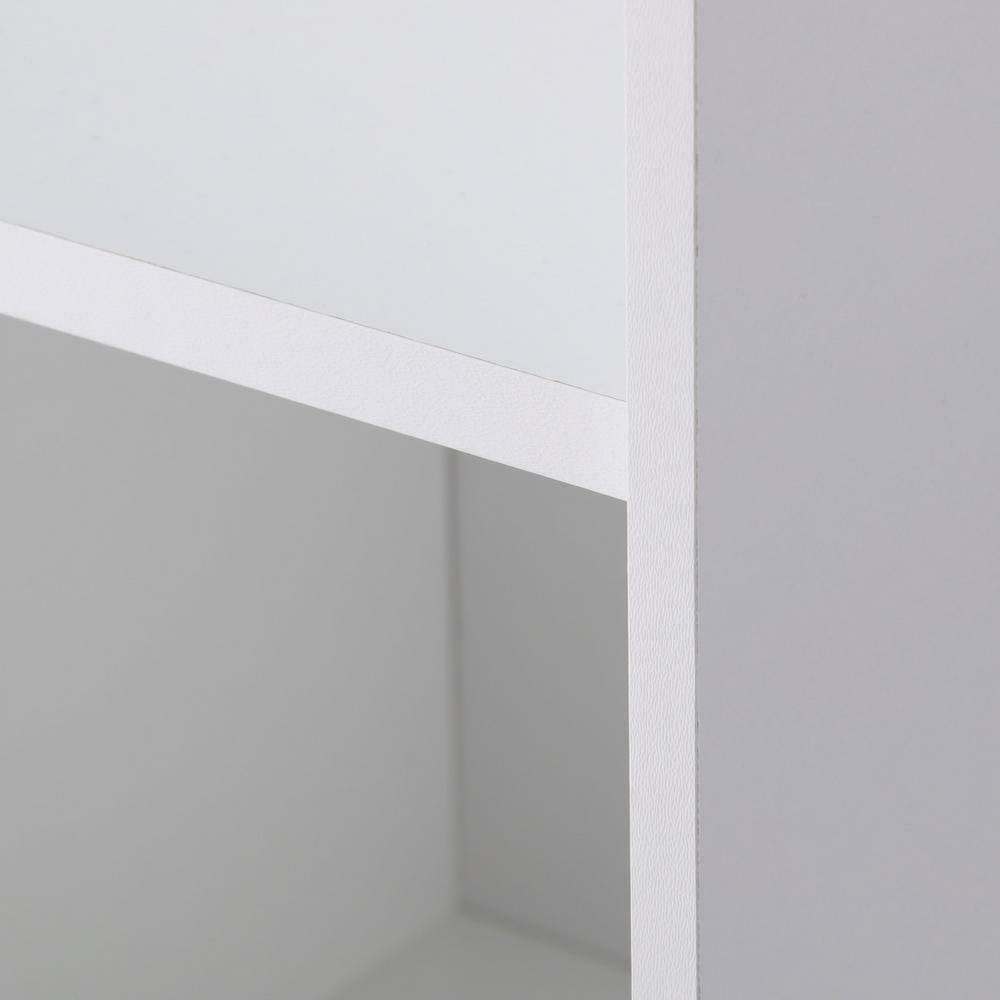 White 2-Tier Offset Bookcase X6257