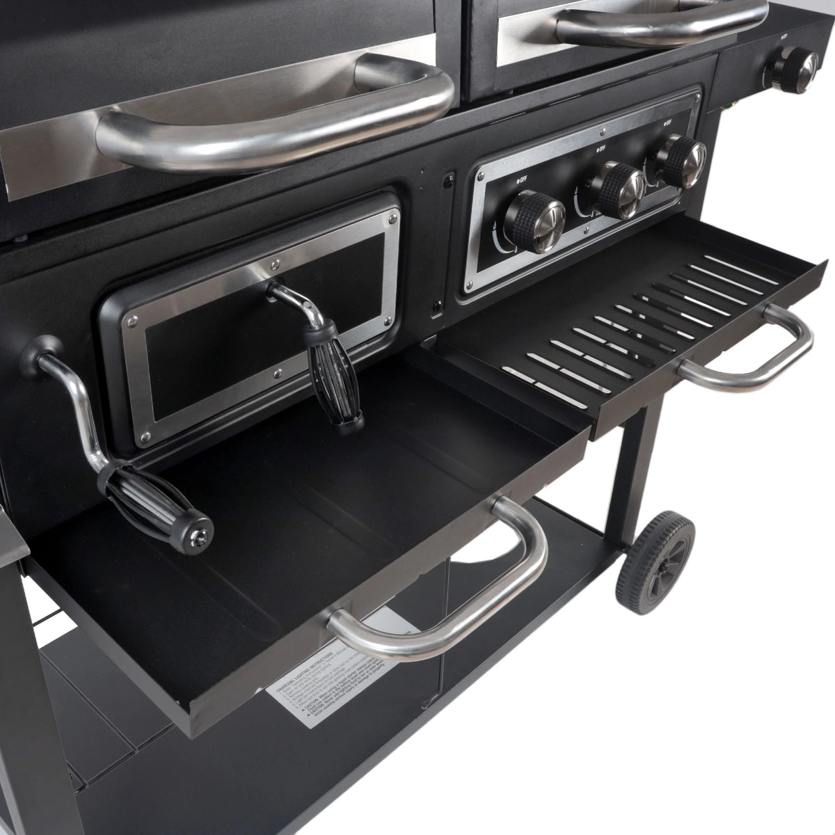 Dual Fuel Gas & Charcoal Combo Grill J13984