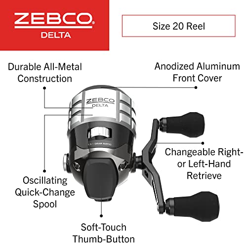 Zebco Delta Spincast Fishing Reel Q483