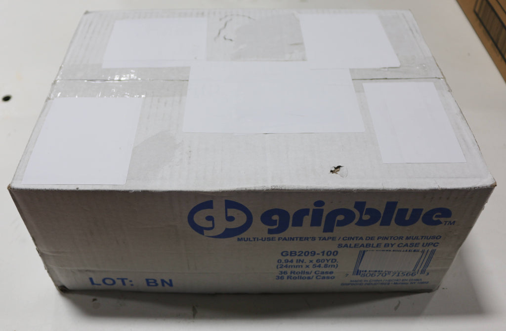 Blue Painters Tape 0.94/24mm x 60 yds Case of 36 Rolls Crepe Paper Masking Tape J3375