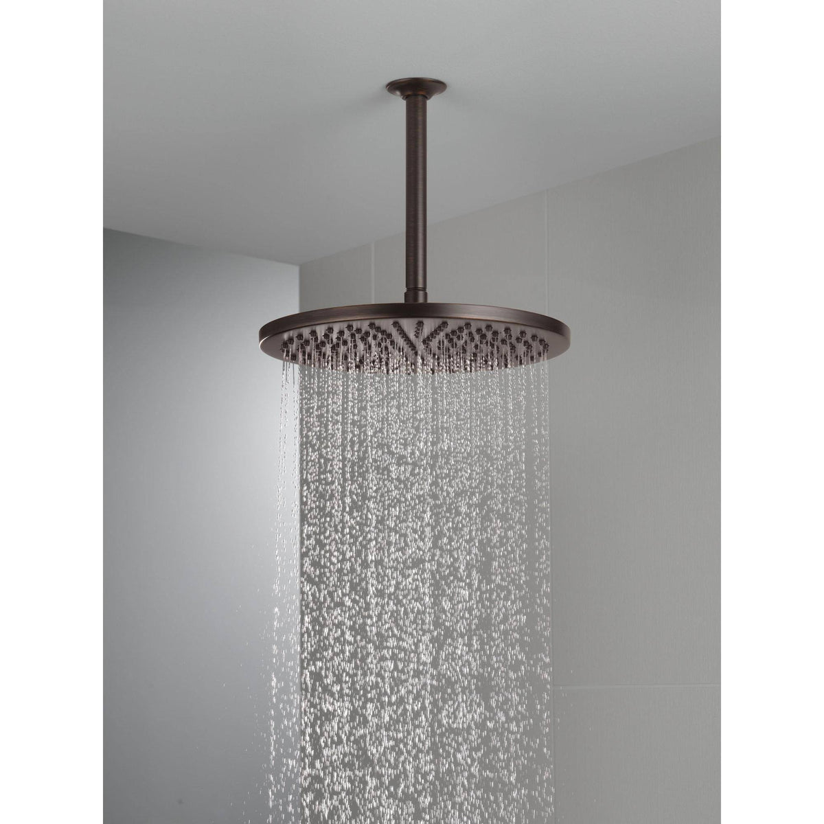 Matte Black Metal Raincan Shower Head D161