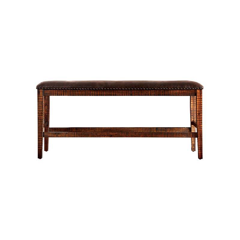 Solid Wood Counter Height Bench in Dark Oak T9178