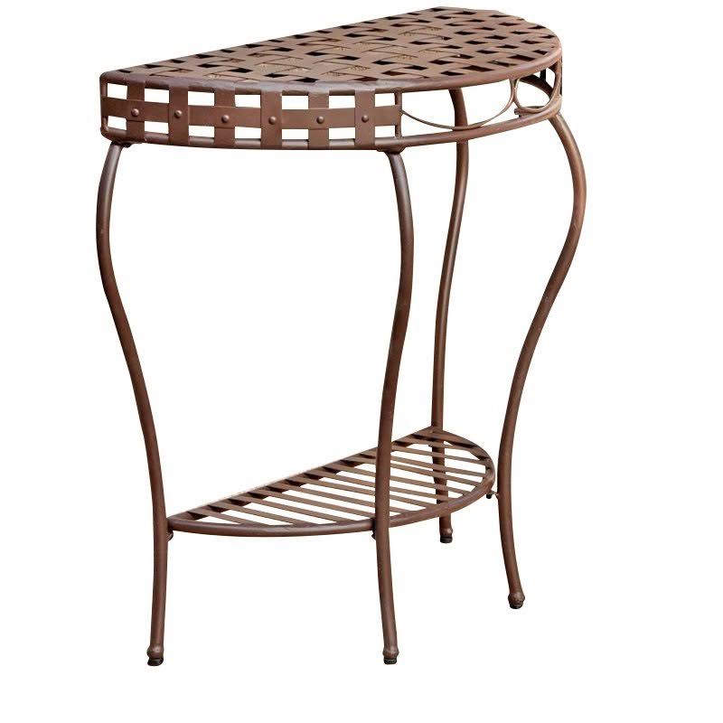 2-Tier Half Moon Table K249