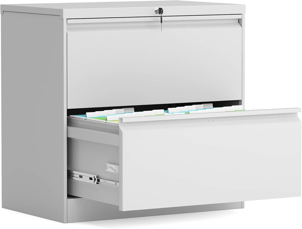 2 Drawer Metal Lateral File Cabinet with Lock V2887