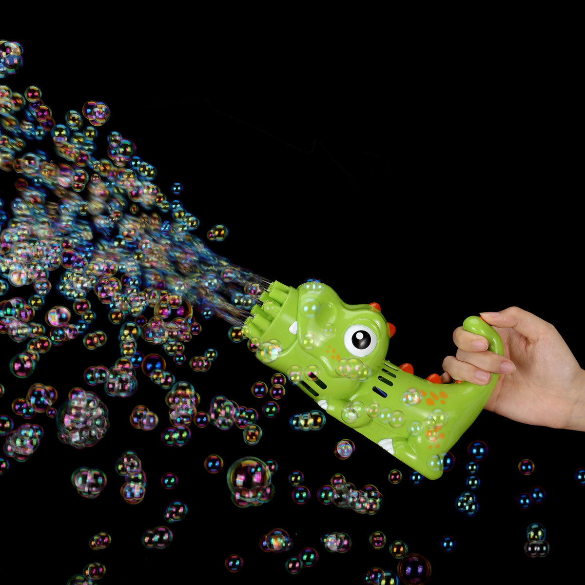 2PACK Bubble Gun Bubble Machine Handheld Bubble Maker with Bubble Solution & Tray T1881