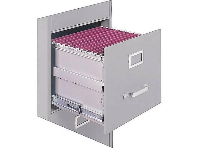 Black 2-Drawer Vertical File Cabinet Z2327