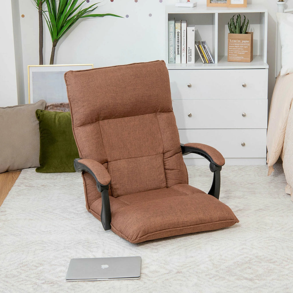 Brown 14-Position Floor Chair J326687