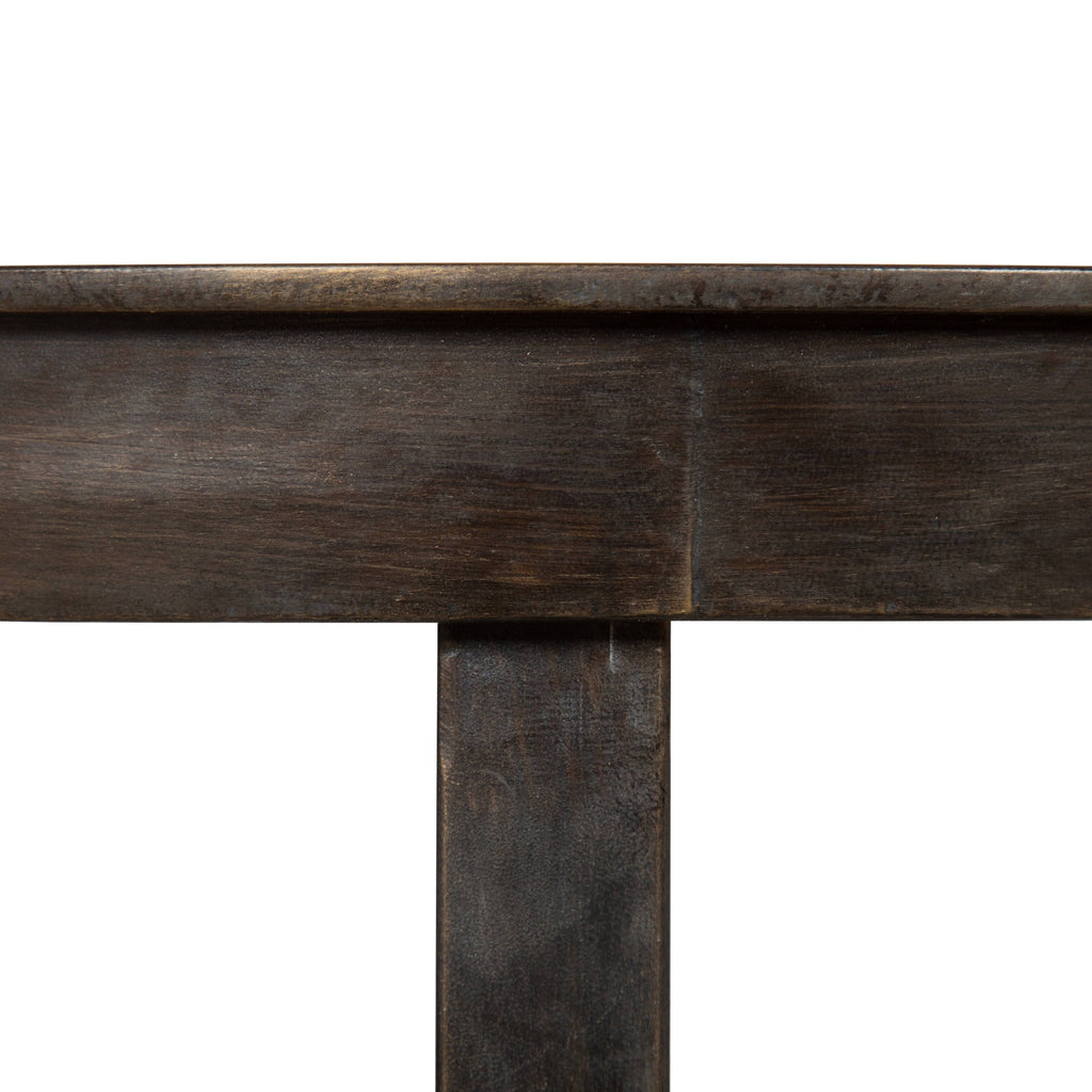 Bronze and Black Round Metal End Table F210463
