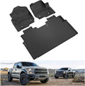 2015-2021 Ford F-150 SuperCrew Cab All Weather TPE Floor Mats Black K861580