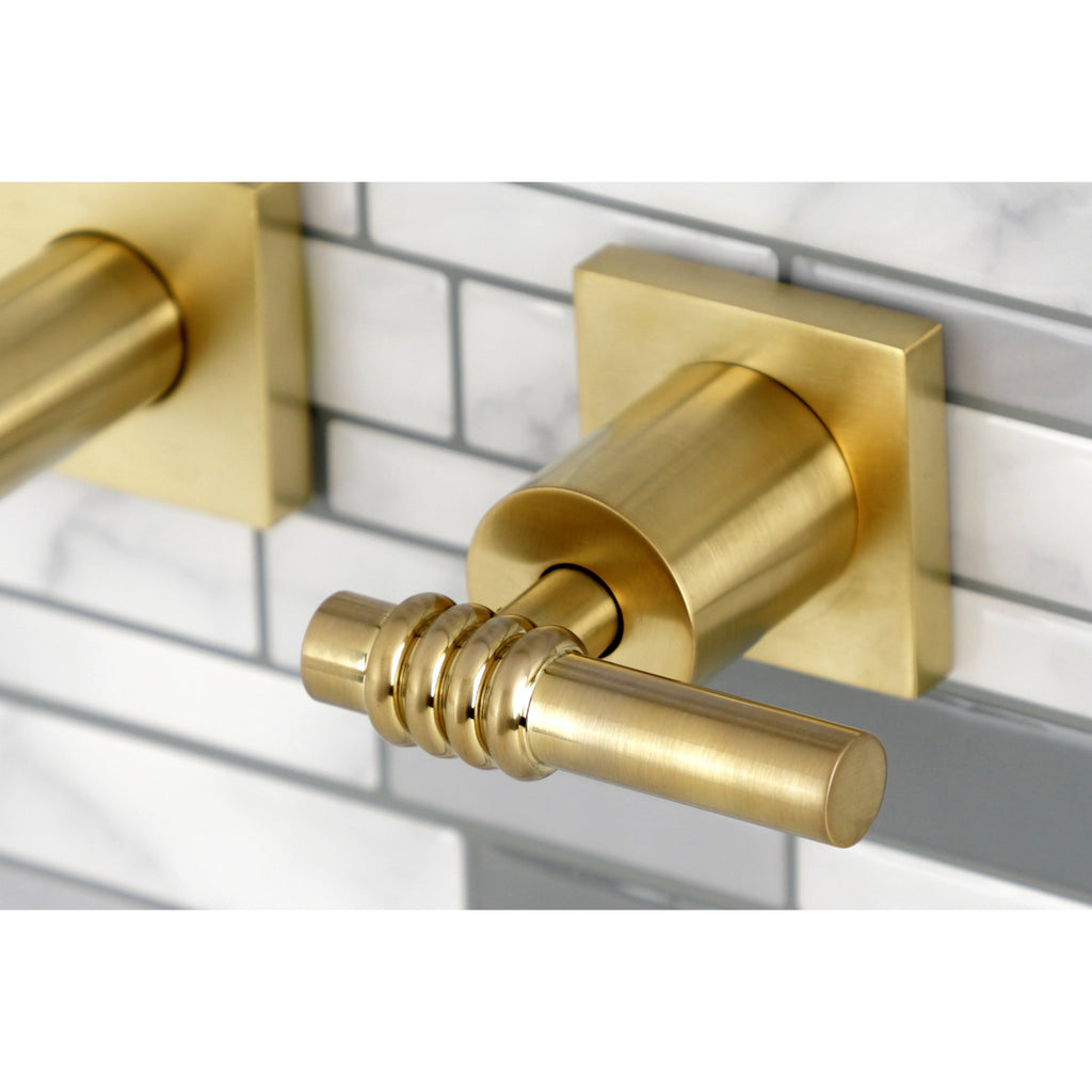 Antique Brass Wall Mount Bathroom Faucet O5518