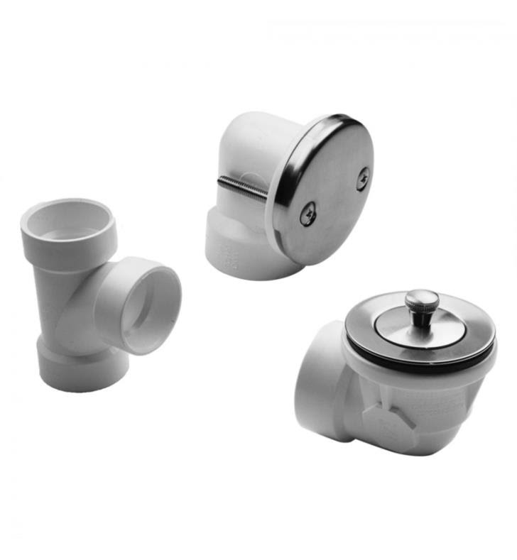 Satin Chrome Lift and Turn Drain Strainer with Faceplate B759