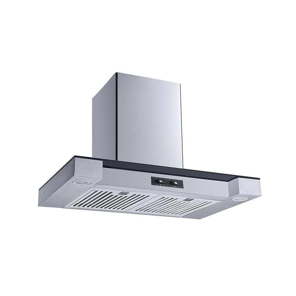 30x22 Stainless Steel Wall Mount Range Hood with Carbon Filters Y55993