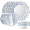 18-Piece Triple Layer Glass Dinnerware Set G448