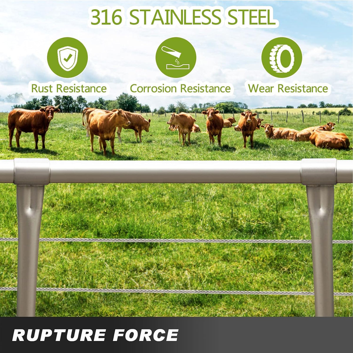 500FT 1/8 T316 Stainless Steel Cable R41138