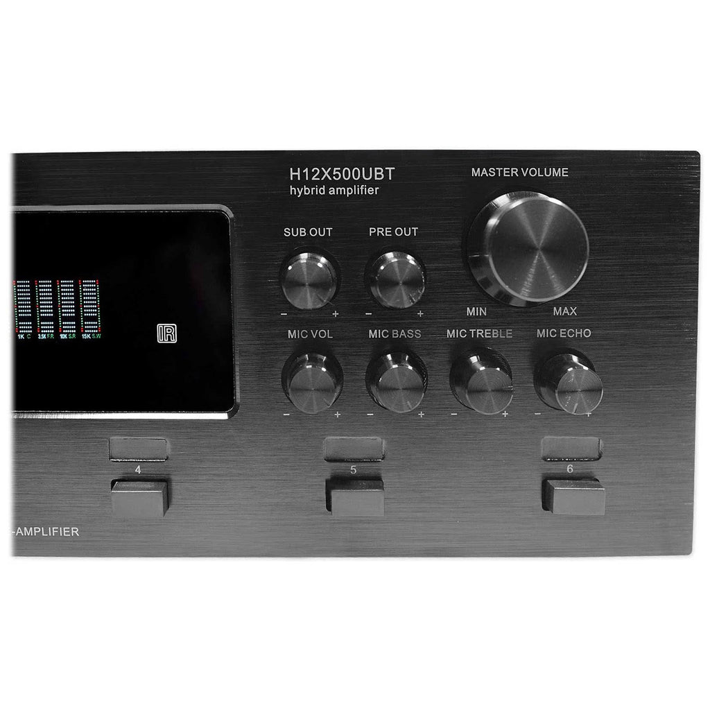 Digital Hybrid Amplifier Preamp & Tuner with 12 Speaker T1824
