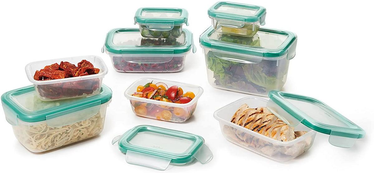 16 Piece Leakproof Plastic Food Storage Container Set P485