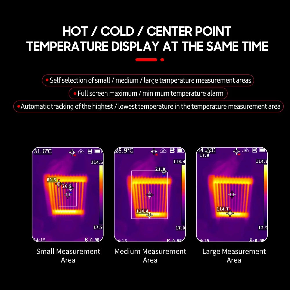 Portable Thermal Camera 2000mAh Rechargeable 2.4-inch Handheld Thermal Imager H470005