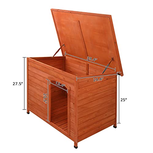 45in Outdoor Wood Dog House Z20200