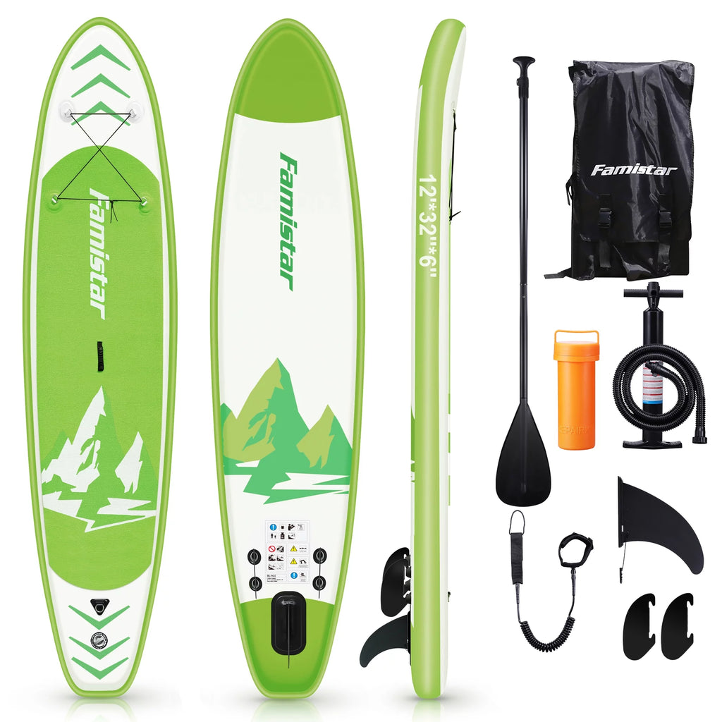 Inflatable Stand Up Paddle Board with Paddle Pump and Backpack O244334
