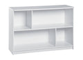 White 2-Tier Offset Bookcase X6257