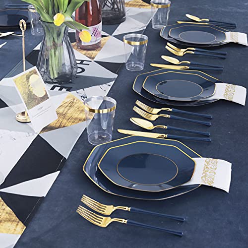 350 Pcs Plastic Dinnerware Set for 50 Guests V3071