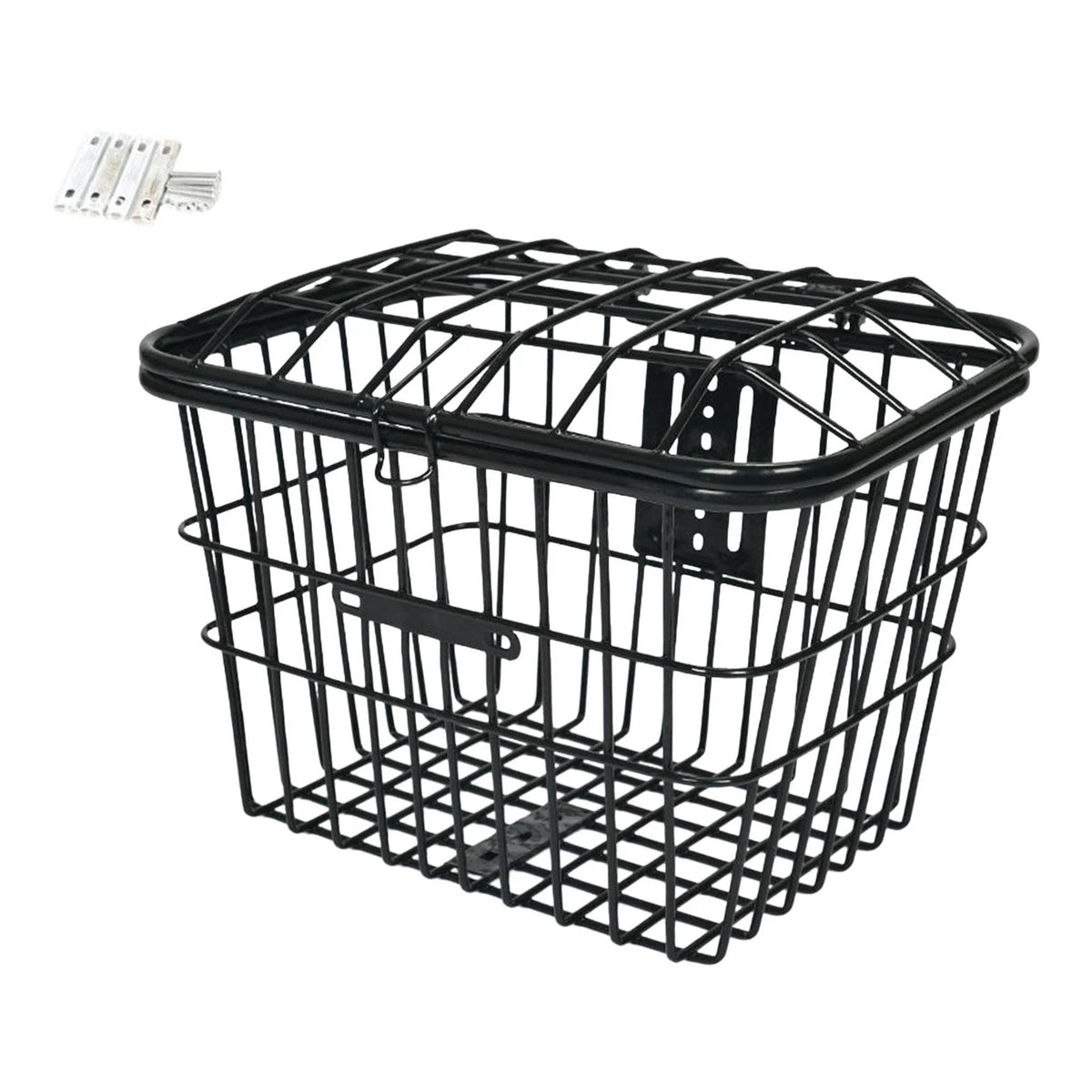 Metal Wire Storage Basket with Cover Y3848