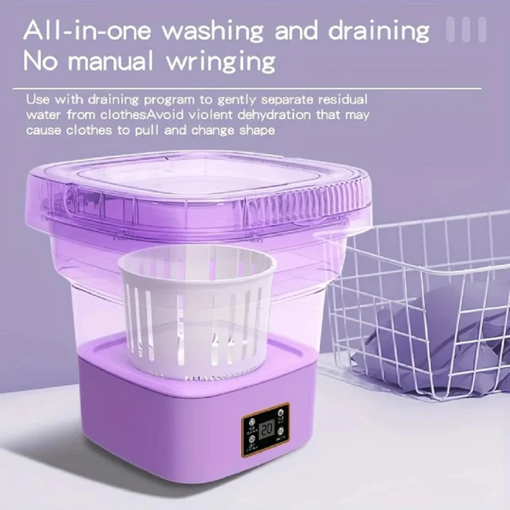 Portable 9L Foldable Mini Washing Machine X361