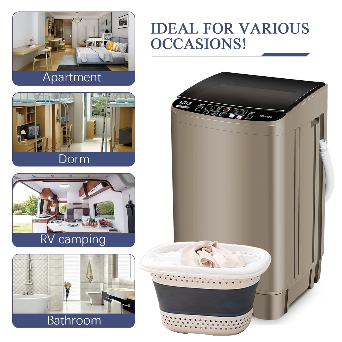 Full Automatic Washer with Drain Pump, 10 Programs N79216