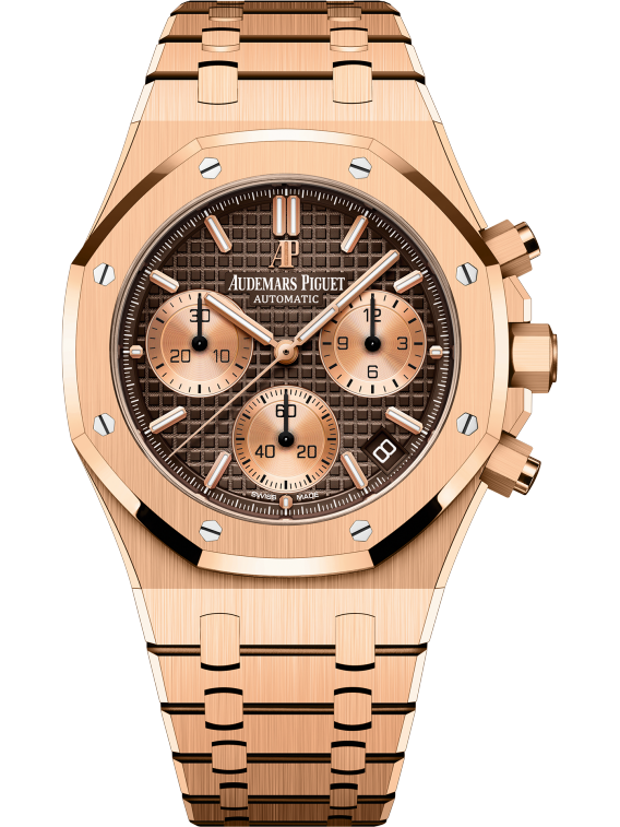 Pink Gold Brown Dial Chronograph 41mm A96388
