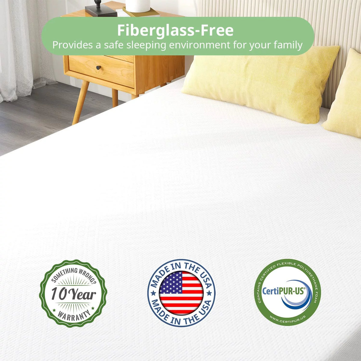 10 Inch Gel Memory Foam Full Size Mattress H2474
