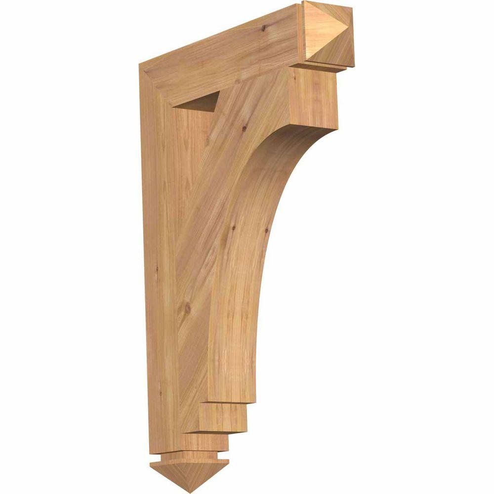 Imperial Arts & Crafts Smooth Bracket, Western Red Cedar O5432