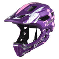 Kids Cycling Helmet Detachable Full Face Adjustable J3910