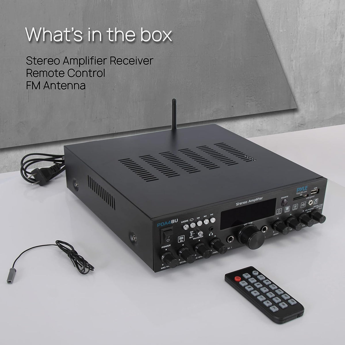 Wireless Bluetooth Home Stereo Amplifier 200 Watt Power Amplifier Home Audio Receiver K2113