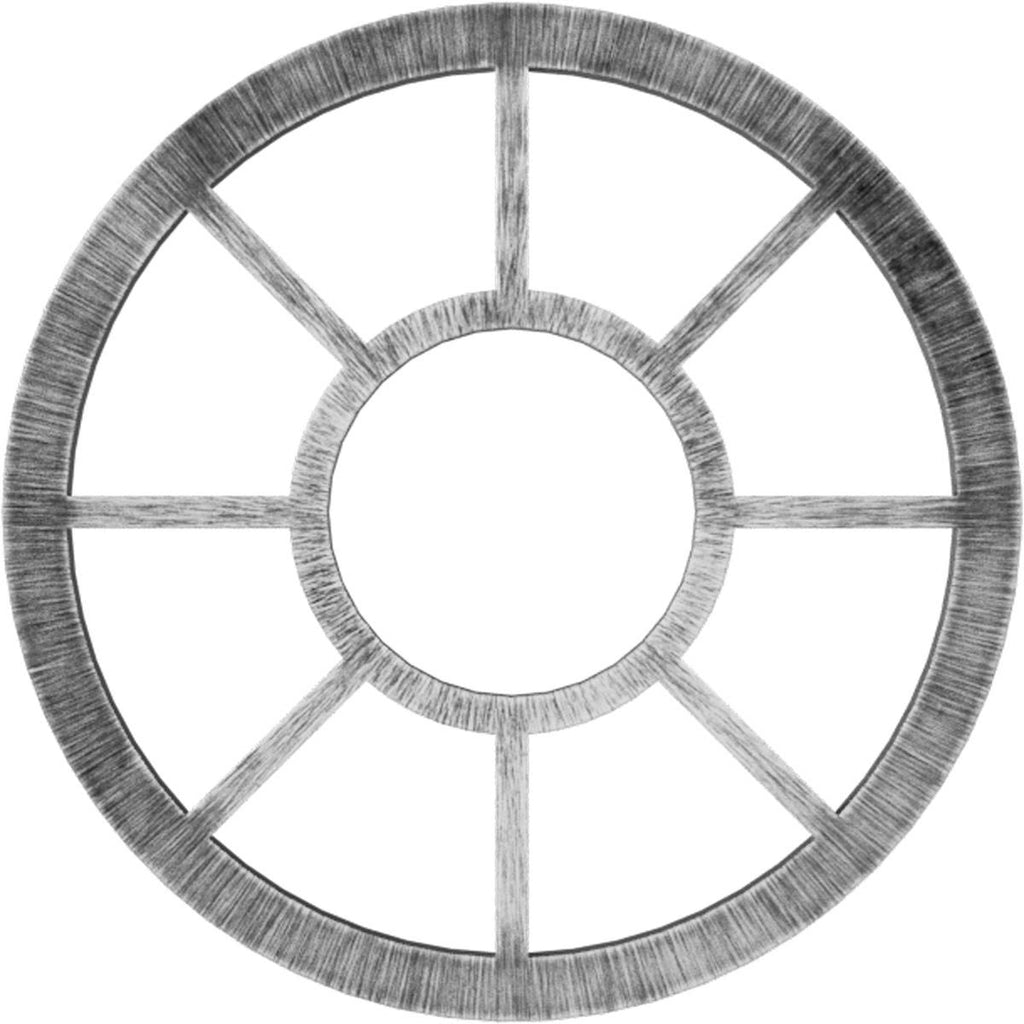 24x22OD x 8 3/4x22ID PVC Pierced Ceiling Medallion D16695