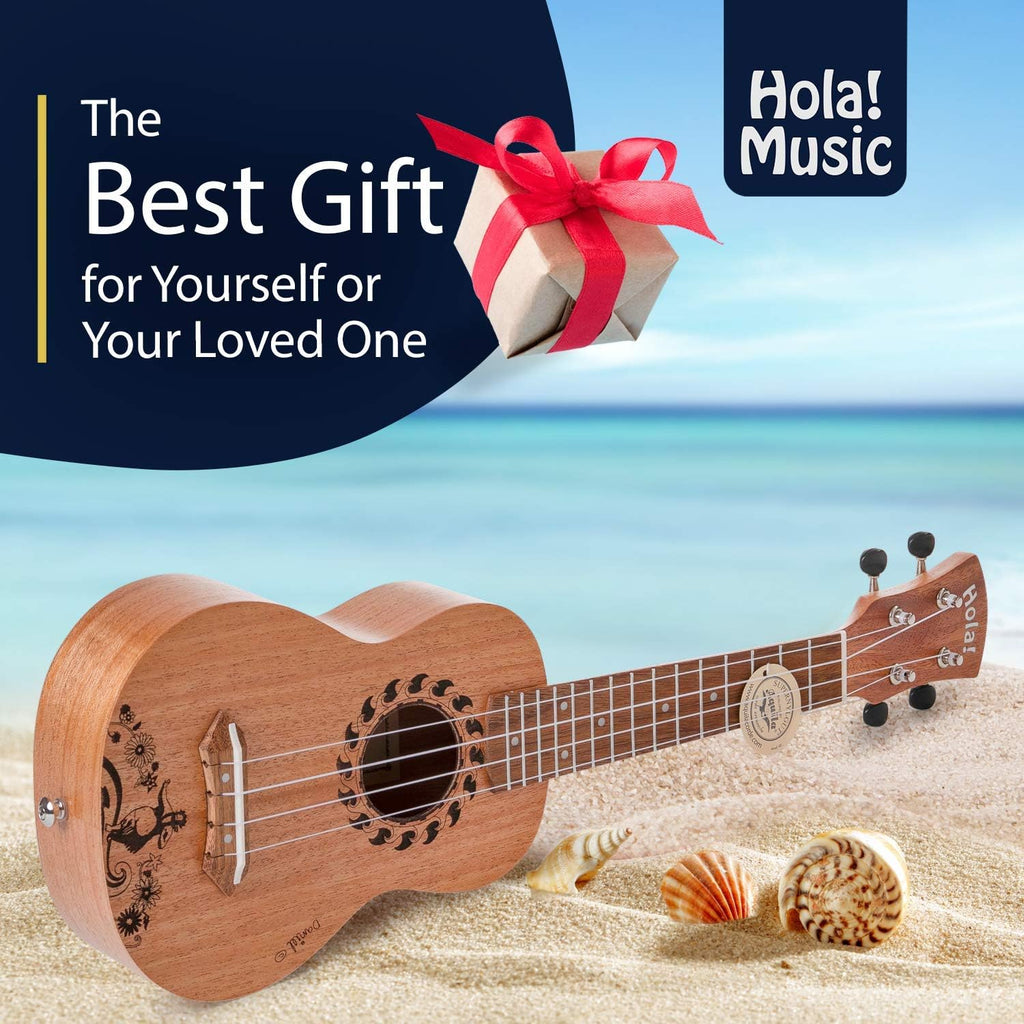 Mahogany Soprano Ukulele Bundle with Padded Gig Bag R4526