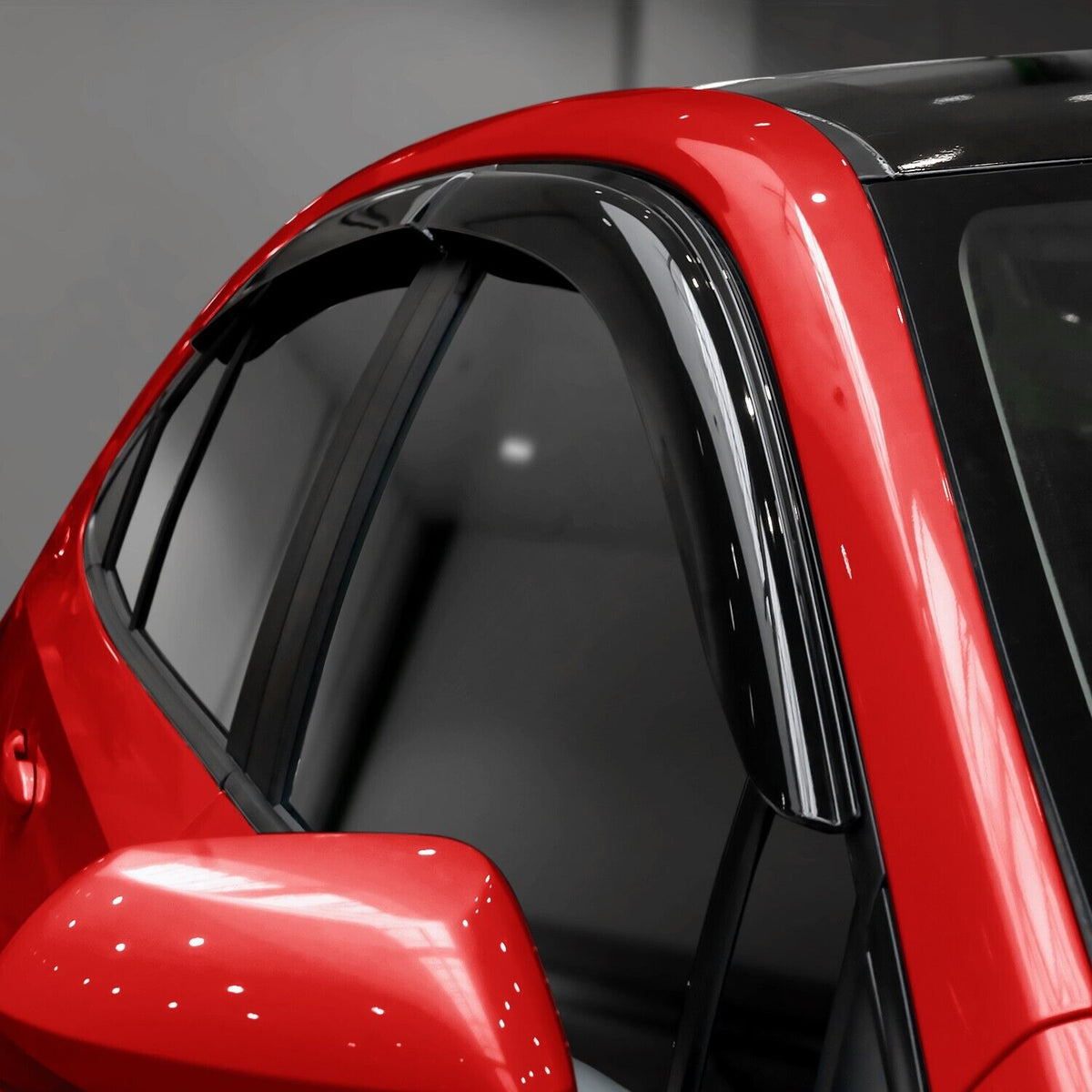 Glass Tape-on Rain Guards for Toyota Corolla Sedan, 4 Pieces L74730