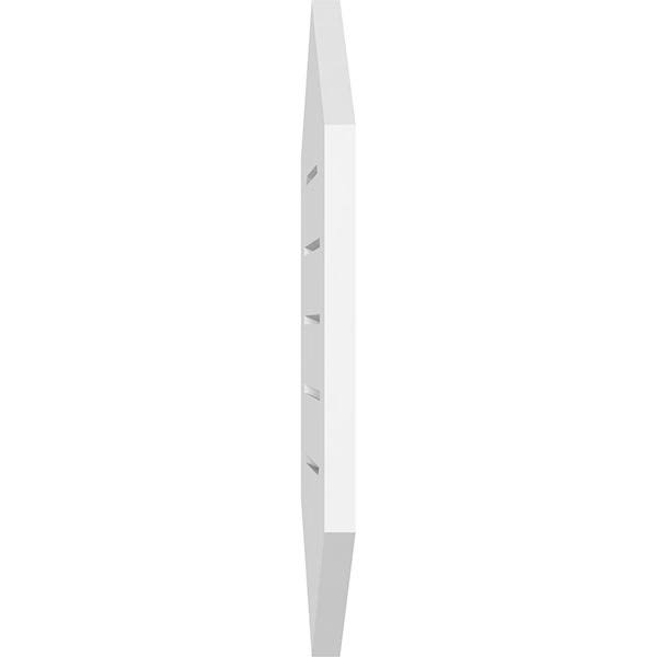 12x22W x 40x22H Vertical Peaked Surface Mount PVC Gable Vent 9/12 Pitch J85321