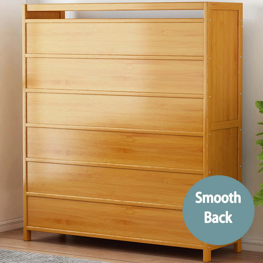 6 Tier Bamboo Wood Shoe Rack W565