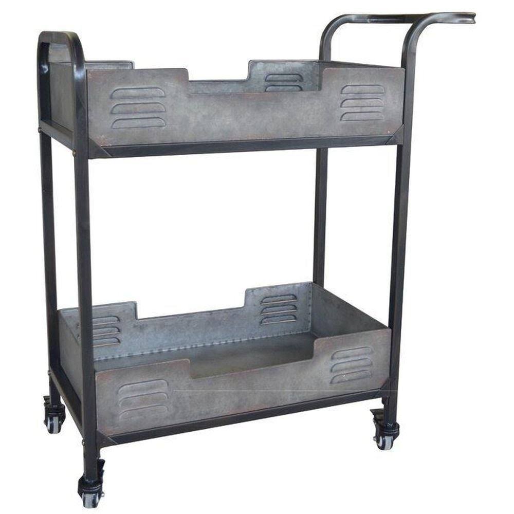 Industrial Metal Bar Cart H989174