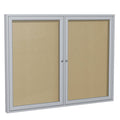 2 Door Enclosed Vinyl Bulletin Board F216
