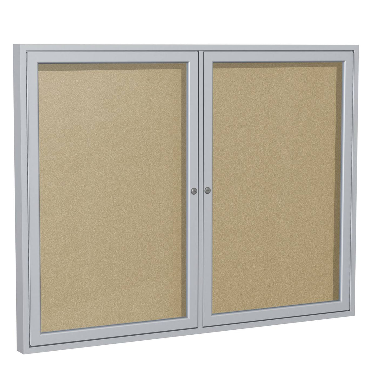 2 Door Enclosed Vinyl Bulletin Board F216