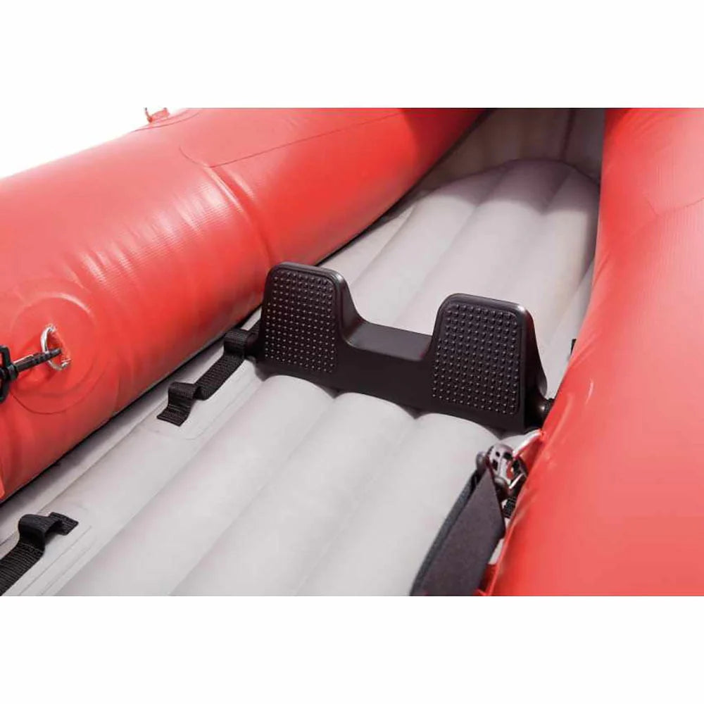Inflatable 2 Person Vinyl Kayak with Oars & Pump, Red (2 Pack) A49817