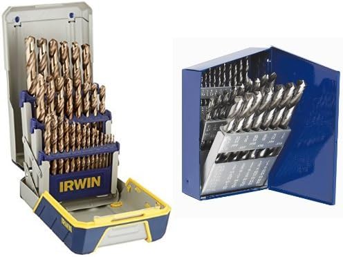 Left Hand Cobalt Drill Bit Set, 5/64-Inch to 19/64-Inch, 5-Piece, Pack of 2 Z56111