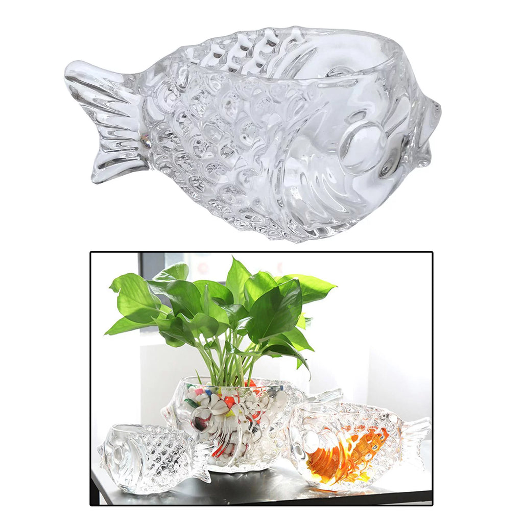 Clear Fish Shaped Cocktail Glassware M11949
